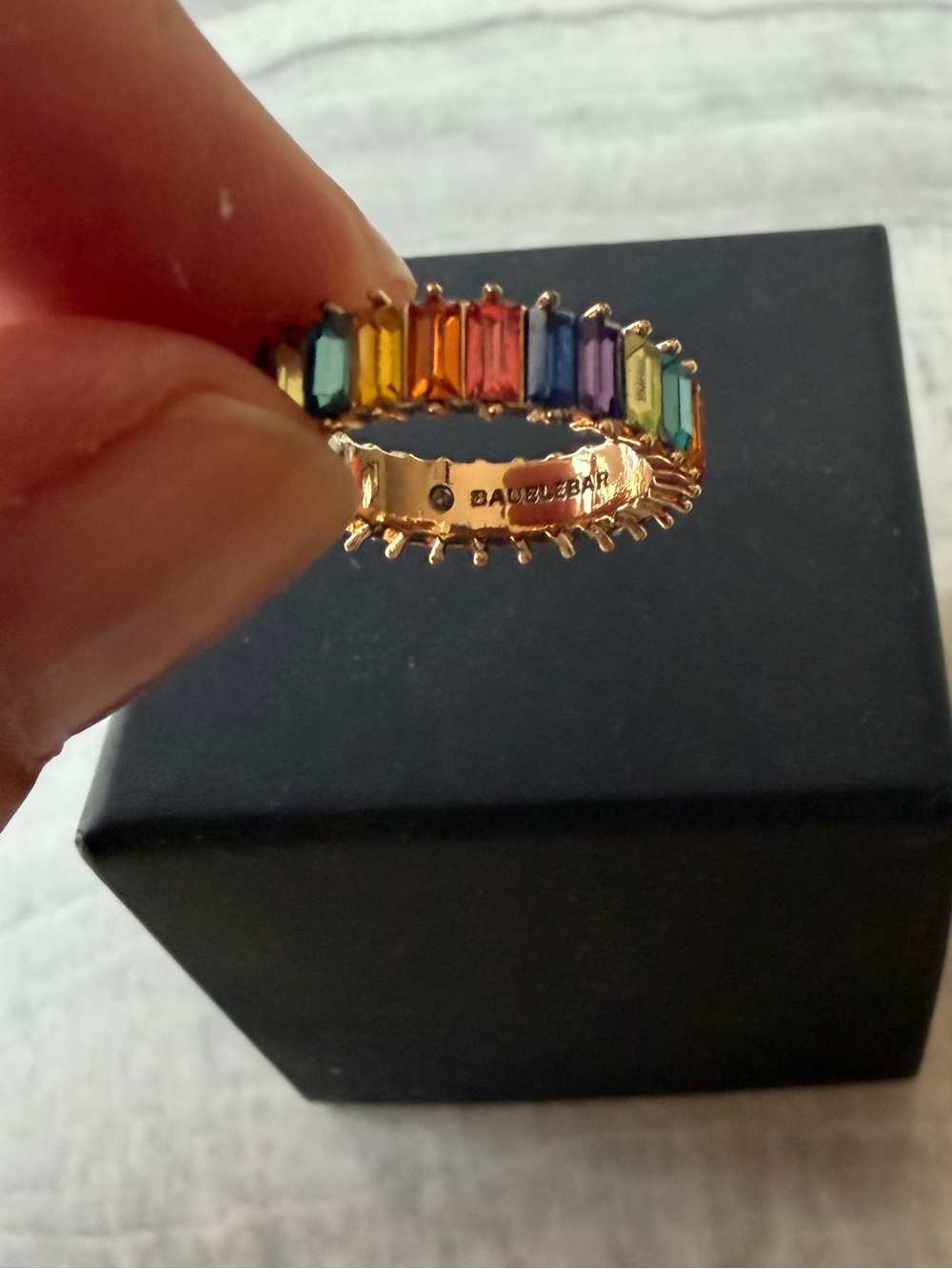 BaubleBar ALIDIA Ring in Rainbow